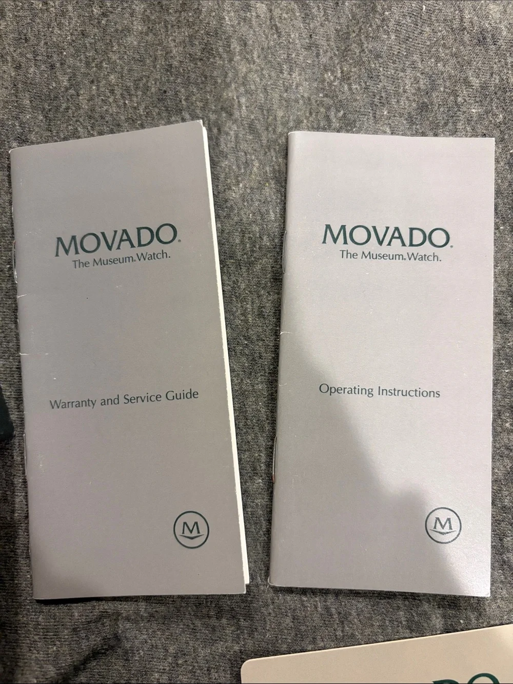 Womens Movado designer watch w grey case & box w logo jewelry watches slim band